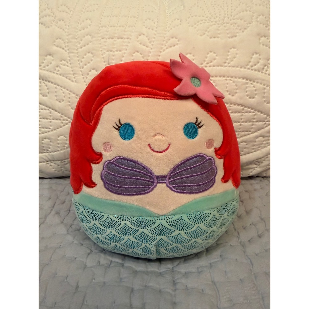 Disney Squishmallows Ariel The Little Mermaid 7" Princess Mermaid Plush